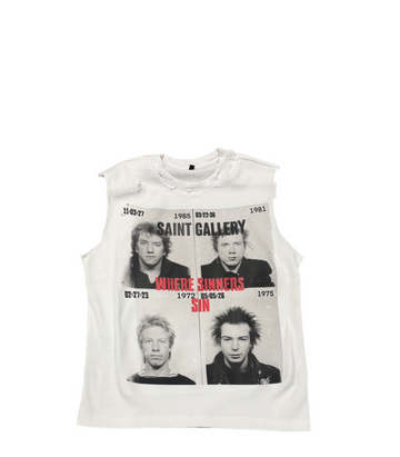 LIMITED DISTRESSED SLEEVELESS THERMAL