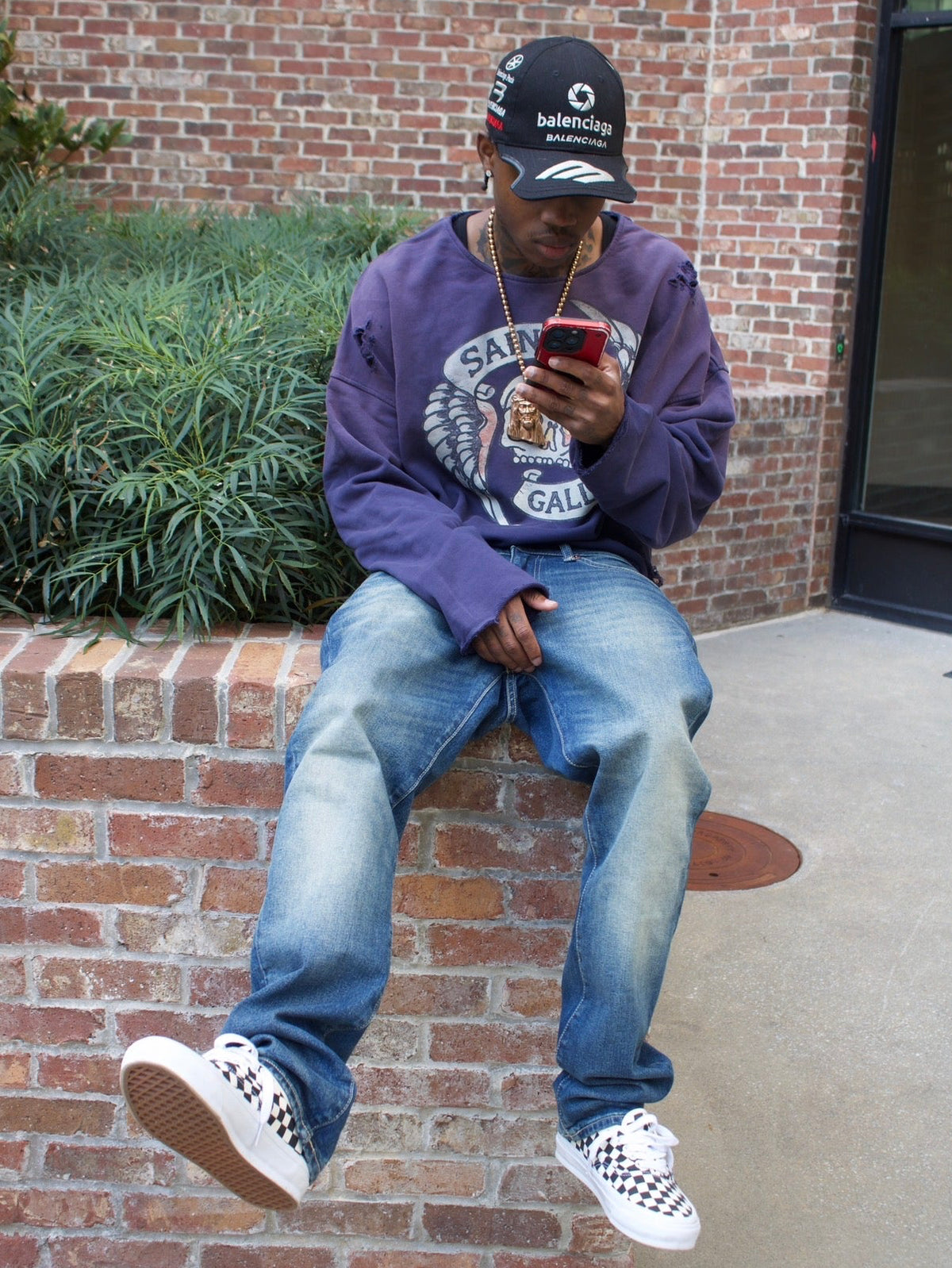 LIMITED PURPLE SKULL CREWNECK