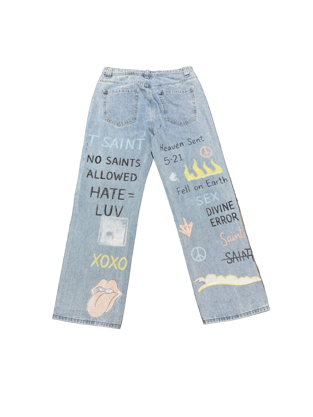 SAINT GALLERY ALL OVER PRINT JEANS
