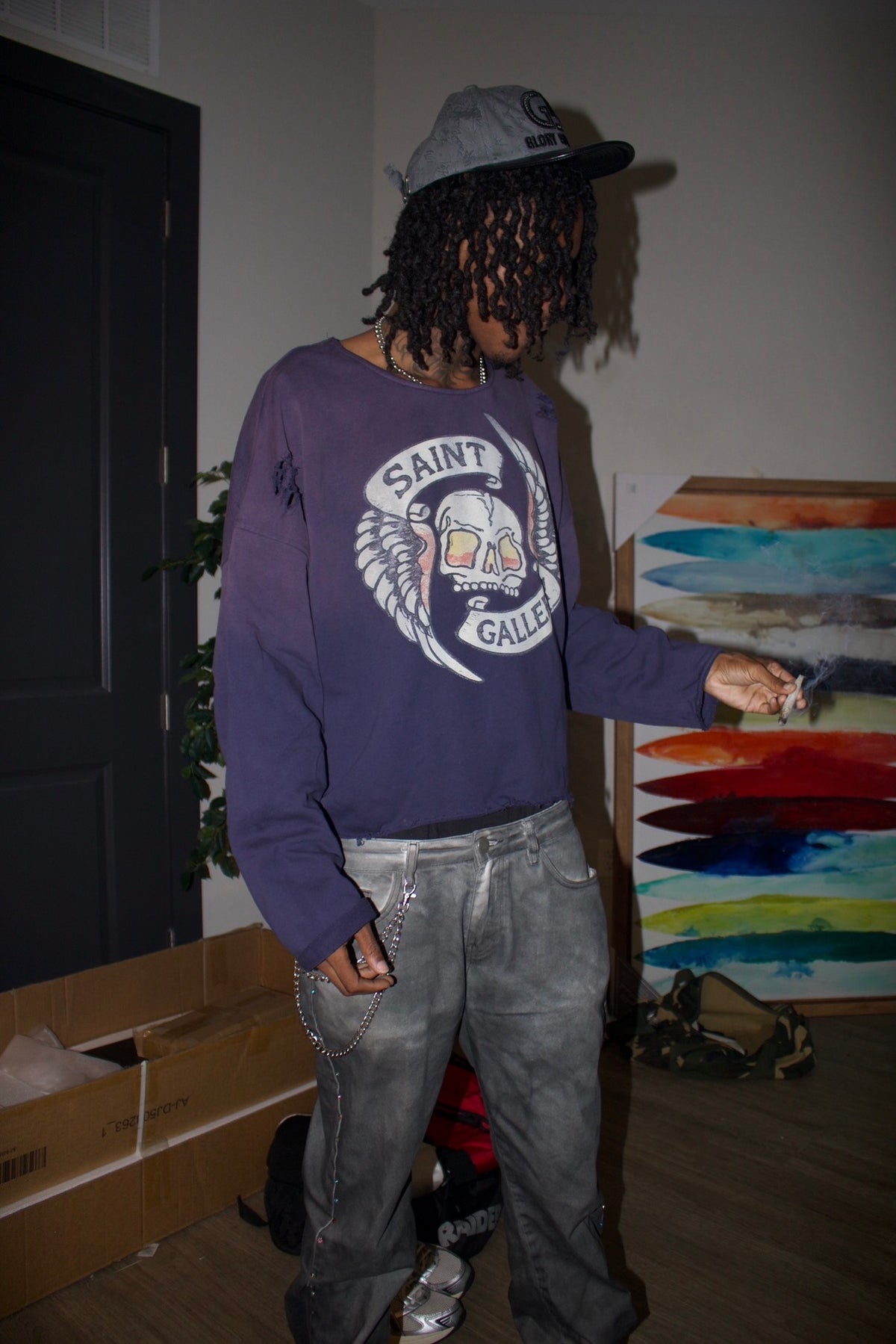 LIMITED PURPLE SKULL CREWNECK
