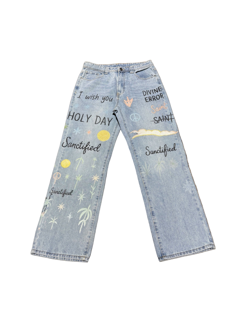 SAINT GALLERY ALL OVER PRINT JEANS