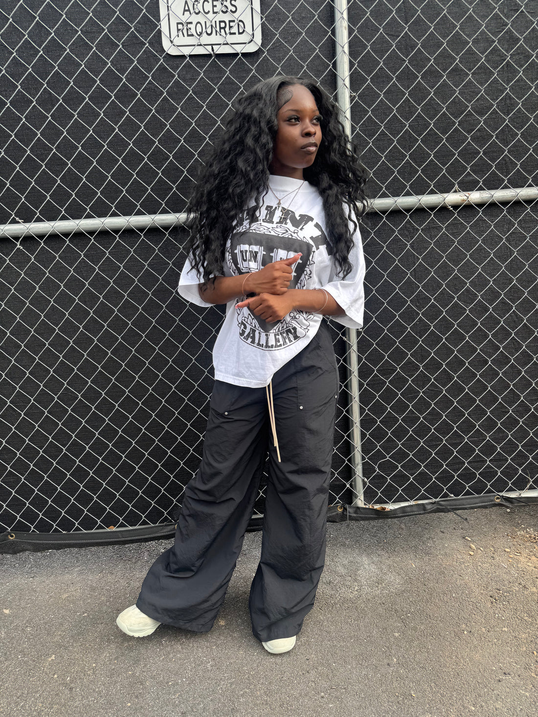 Oversized DROP SHOULDER UNIVERSITY TEE