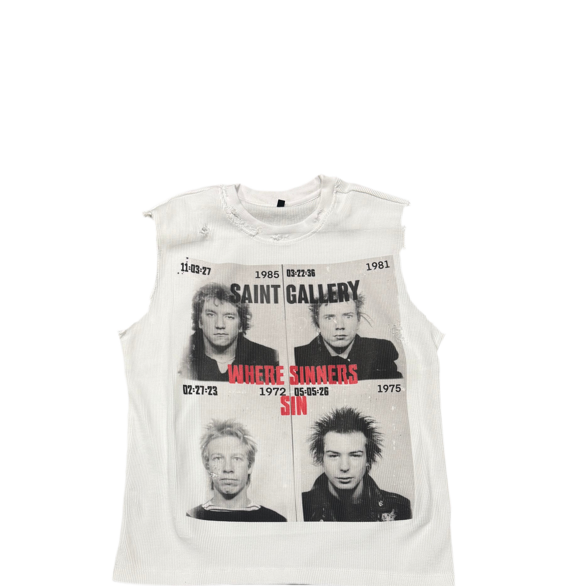 LIMITED DISTRESSED SLEEVELESS THERMAL