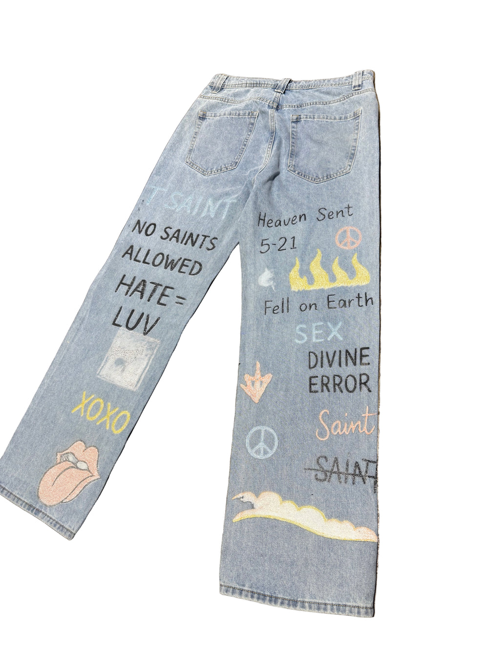 SAINT GALLERY ALL OVER PRINT JEANS