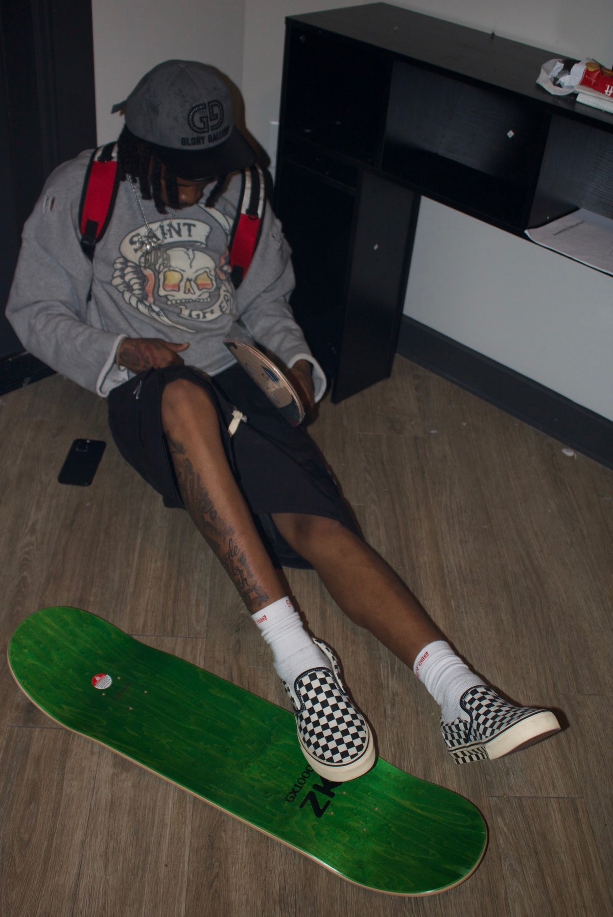 SAINT GALLERY SKULL CREWNECK