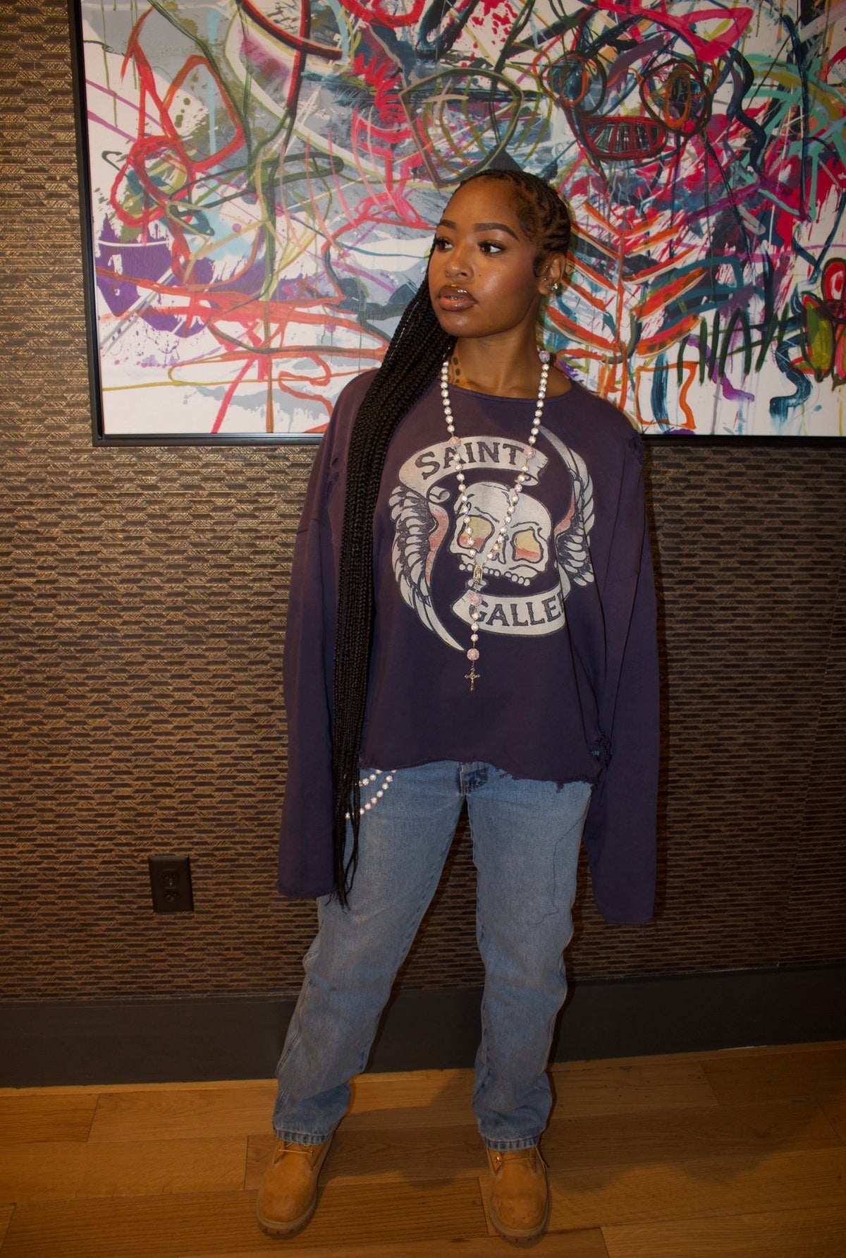 LIMITED PURPLE SKULL CREWNECK